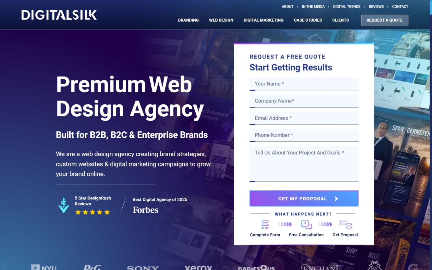 Digital Silk homepage captured for the Miami AEO and GEO agency comparison in September 2026