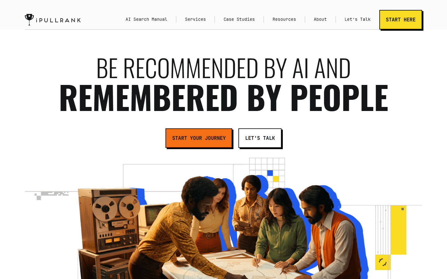 iPullRank homepage captured for the New York AEO and GEO agency comparison in September 2026